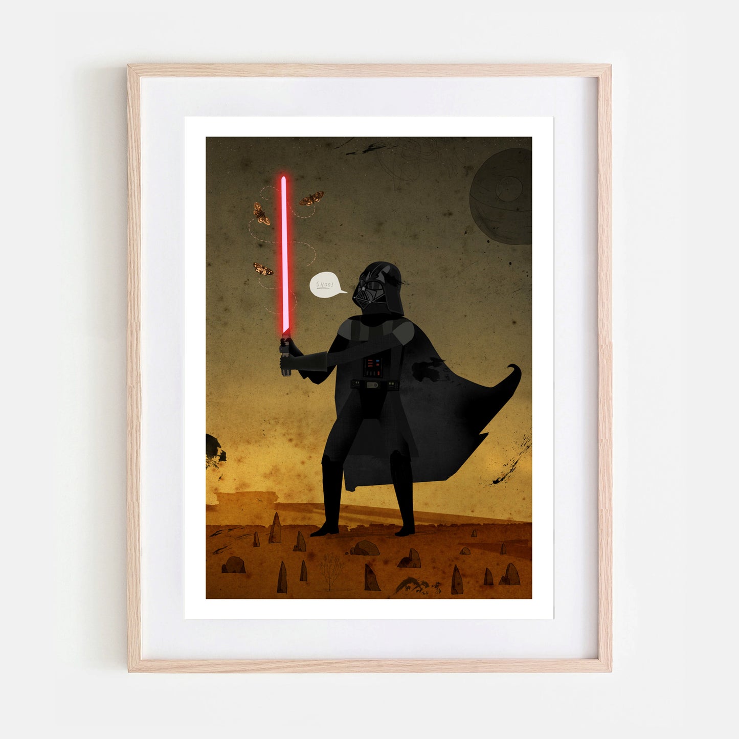 Darth Vader and moth