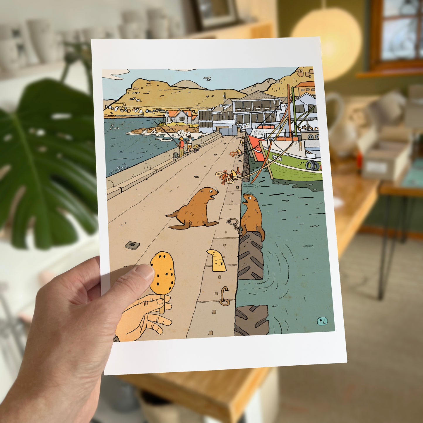 Daily Drawing - Kalk Bay Harbour Seals