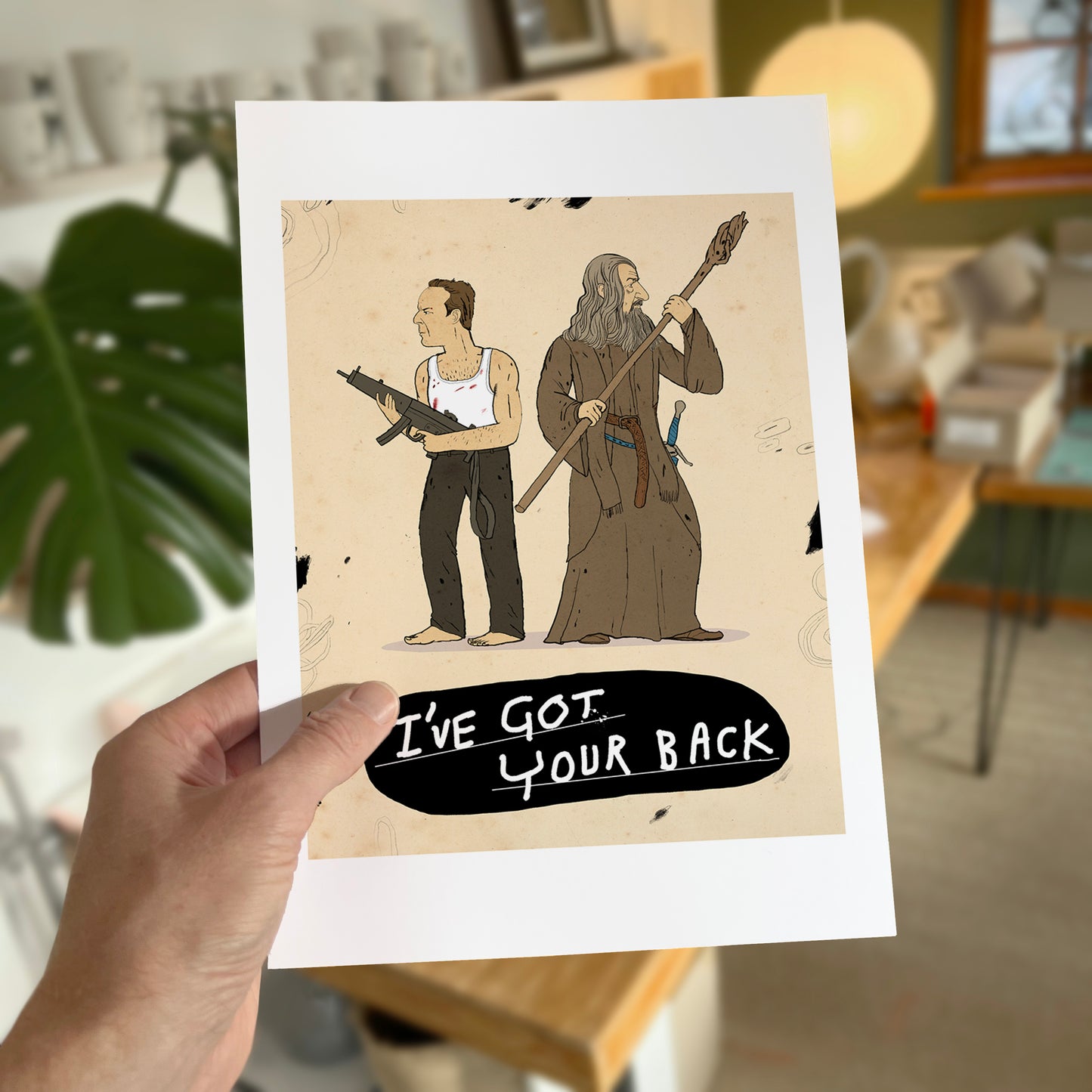 I got your back! John McClane and Gandalf
