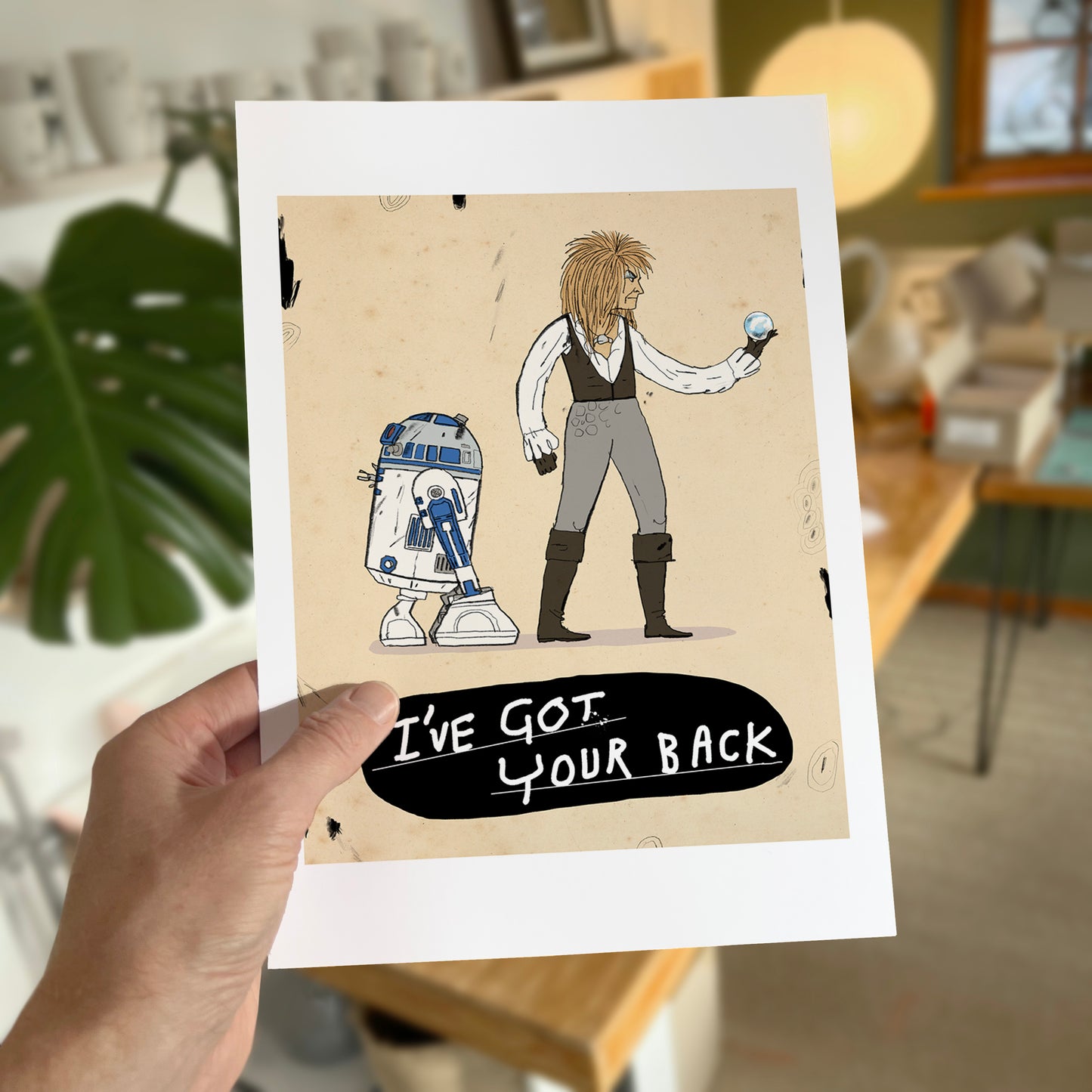 I got your back! R2D2 and The Goblin King