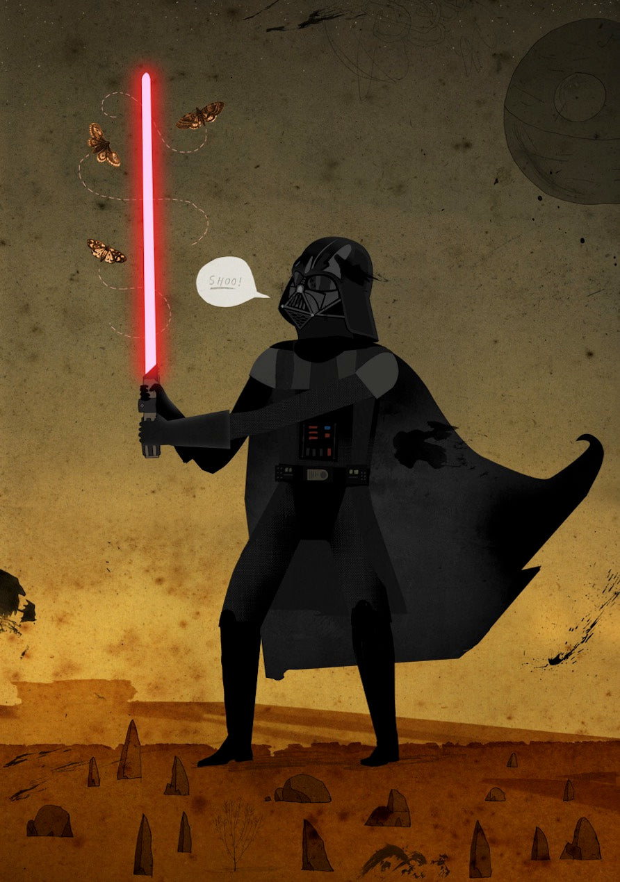 Darth Vader and moth