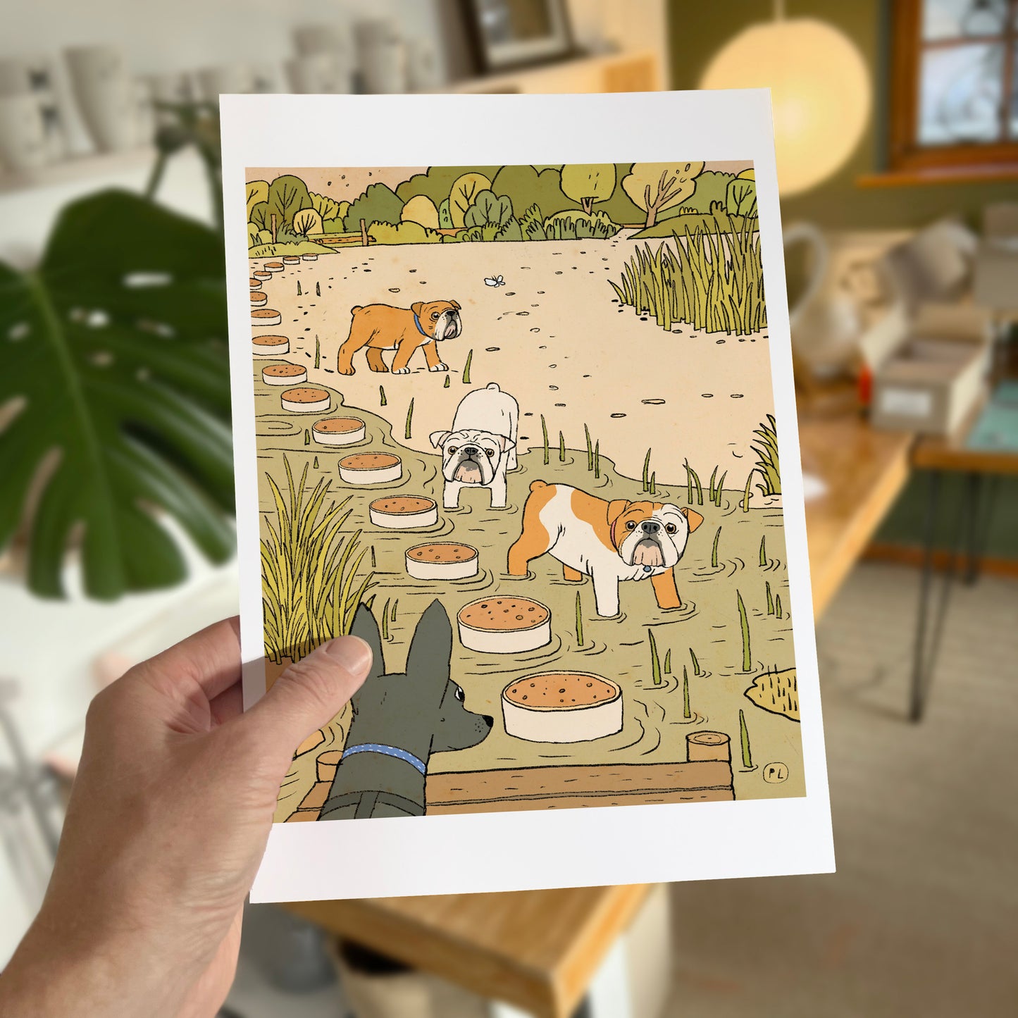 Daily Drawing - Three Bulldogs