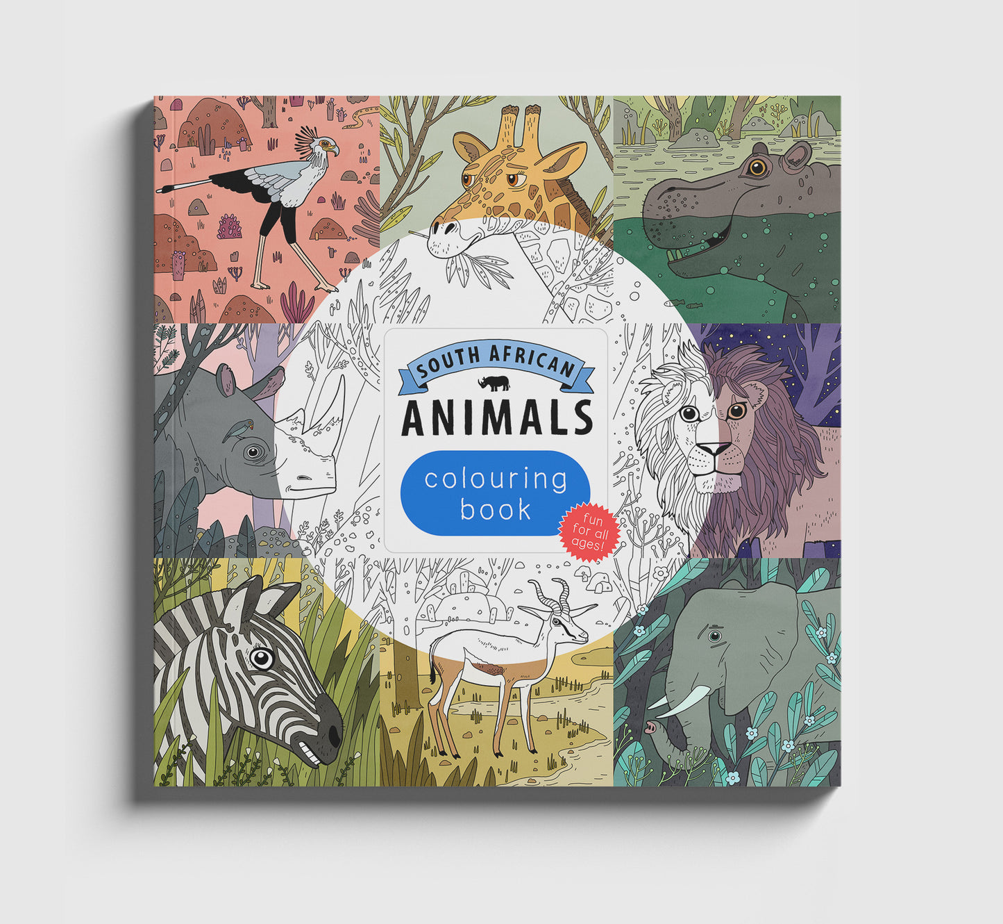 South African Animals Colouring Book