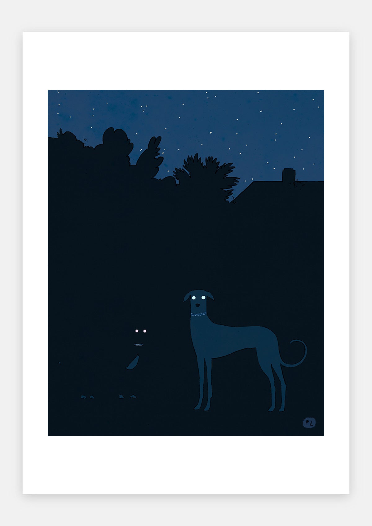 Daily Drawing - Dogs at Night