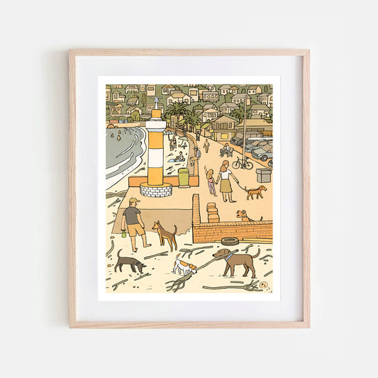 Daily Drawing - Fish Hoek Beach Dogs