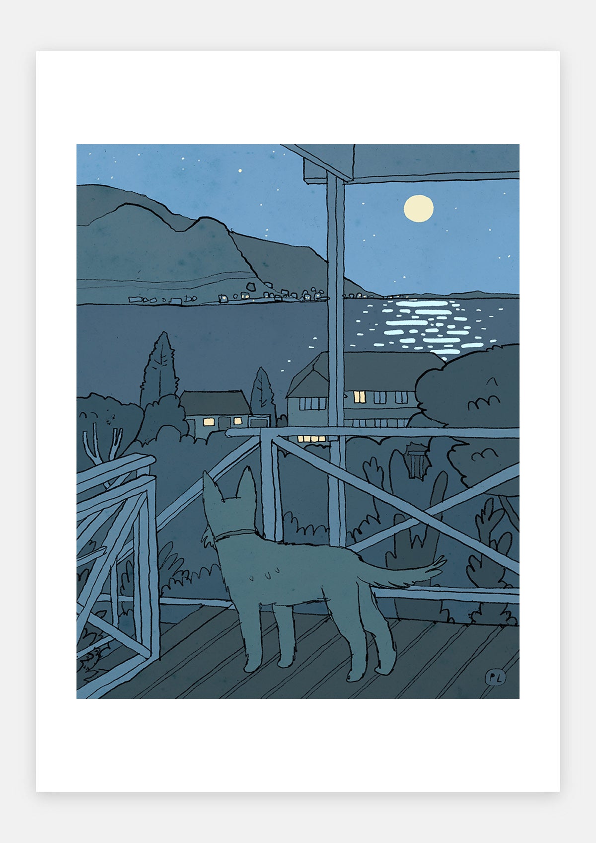 Daily Drawing - Fish Hoek Moon