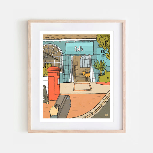 Daily Drawing - Folk Cafe