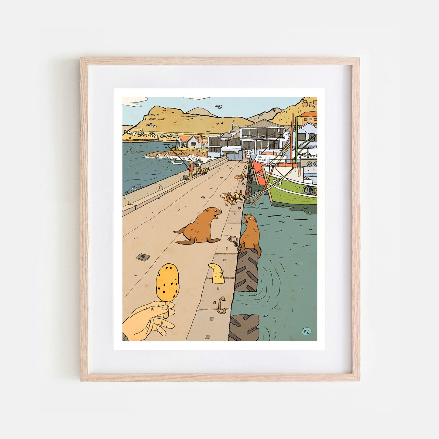 Daily Drawing - Kalk Bay Harbour Seals