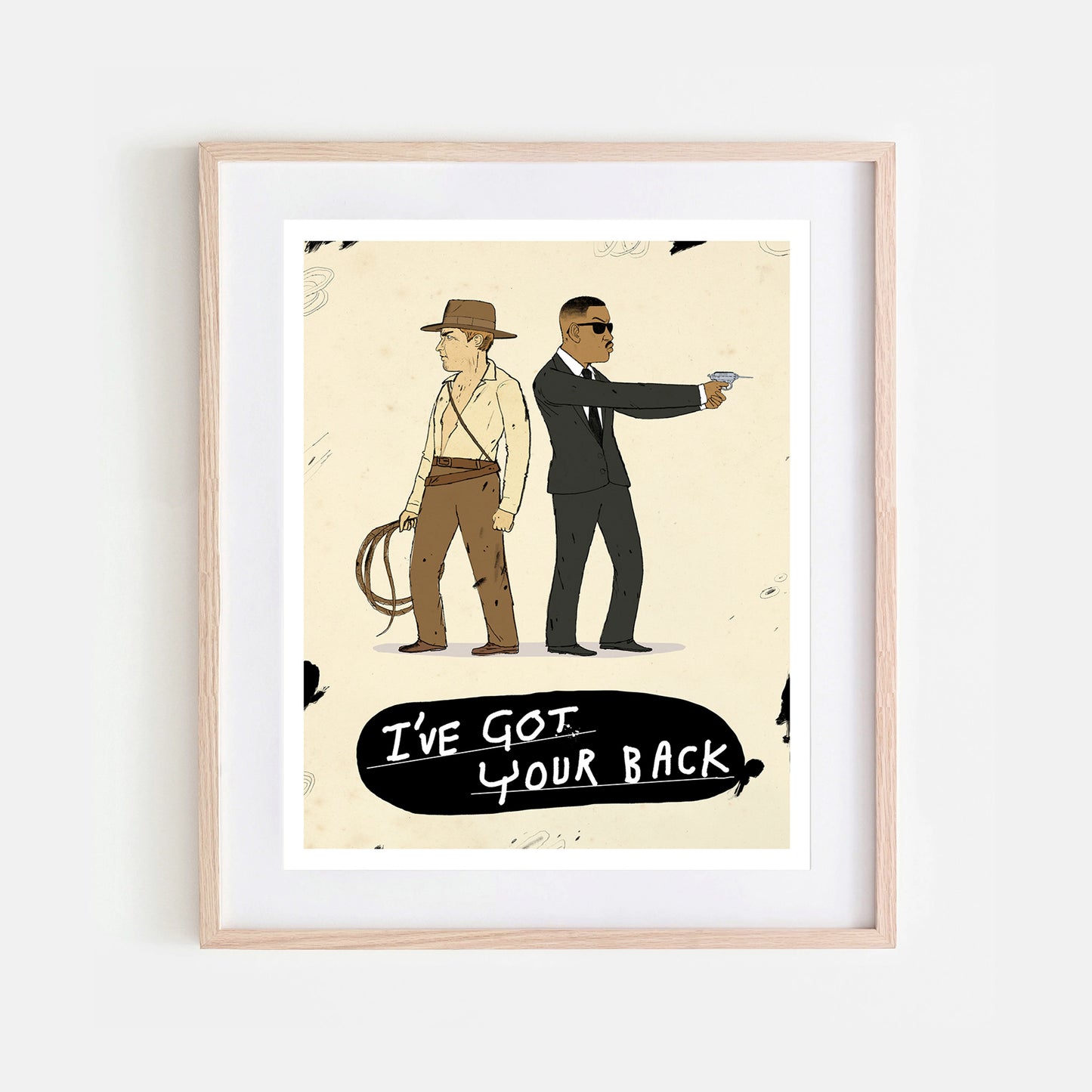 I got your back! Indiana Jones and Agent J