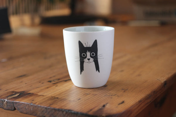 Ceramic Cup - Tuxedo Cat