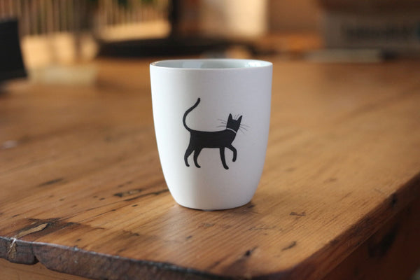 Ceramic Cup - Black Cat