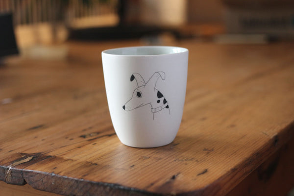 Ceramic Cup - Dog with Three Spots