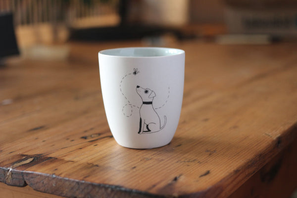 Ceramic Cup - Dog and Bee