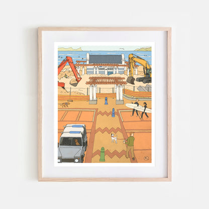 Daily Drawing - Muizenberg Diggers