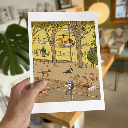 Daily Drawing - Newlands Forest Helicopters