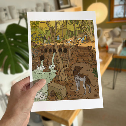 Daily Drawing - Newlands Forest Waterfall