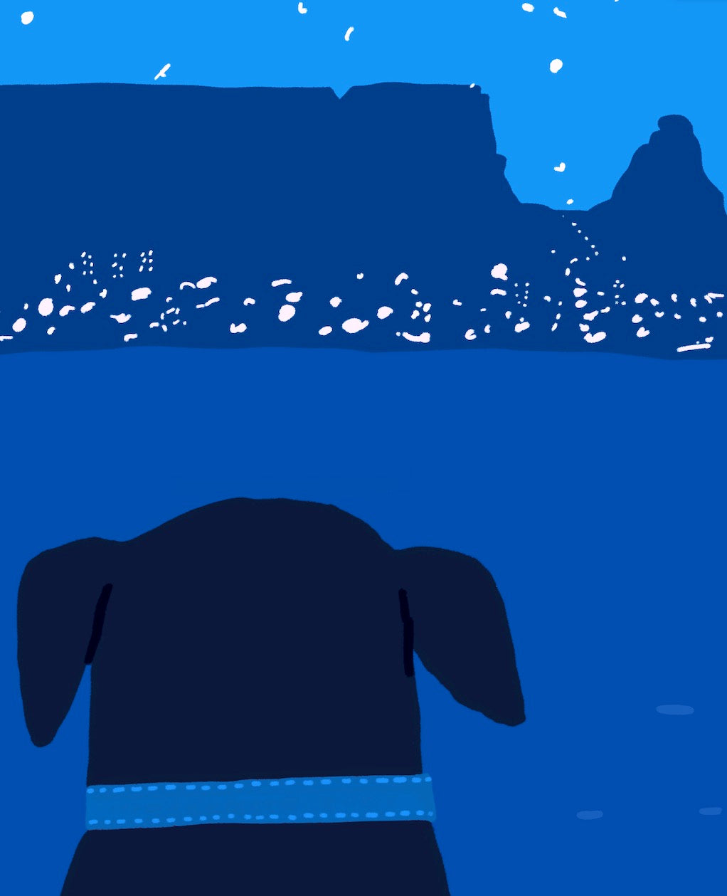 Night dog - Card