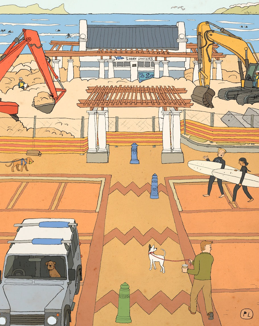 Daily Drawing - Muizenberg Diggers