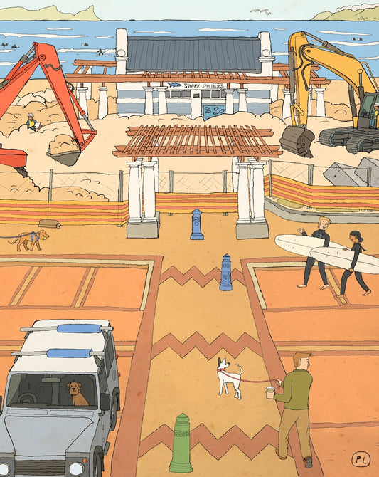 Daily Drawing - Muizenberg Diggers