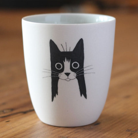 Ceramic Cup - Tuxedo Cat