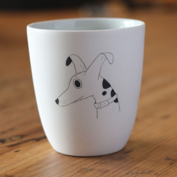 Ceramic Cup - Dog with Three Spots