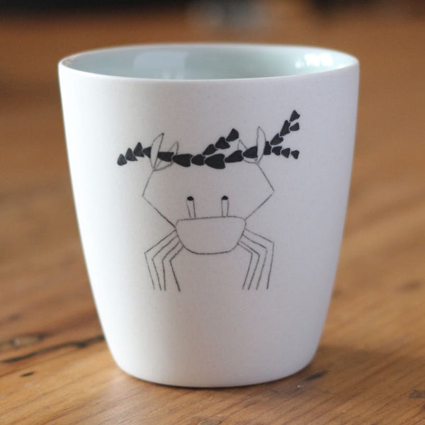 Ceramic Cup - Crab with Seaweed