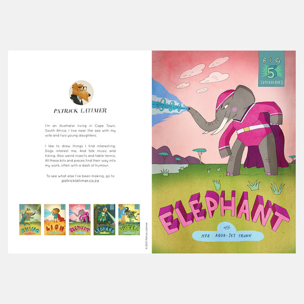 Big Five Superhero Card - Elephant