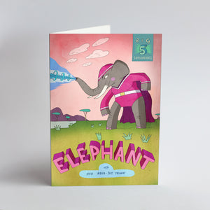 Big Five Superhero Card - Elephant