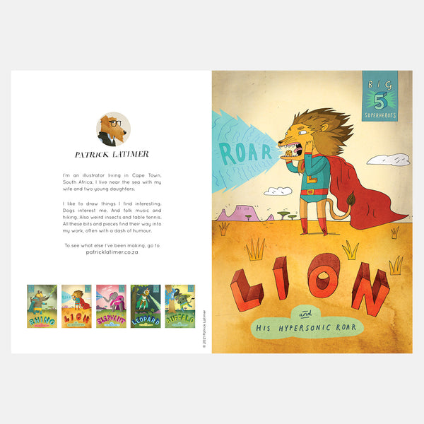 Big Five Superhero Card - Lion