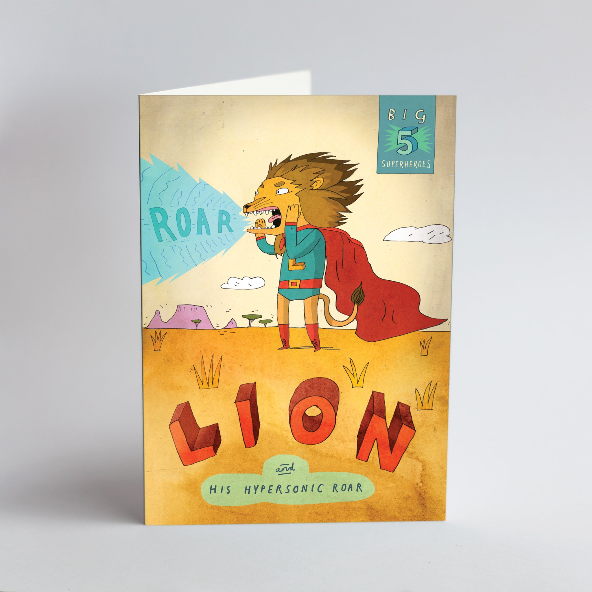 Big Five Superhero Card - Lion