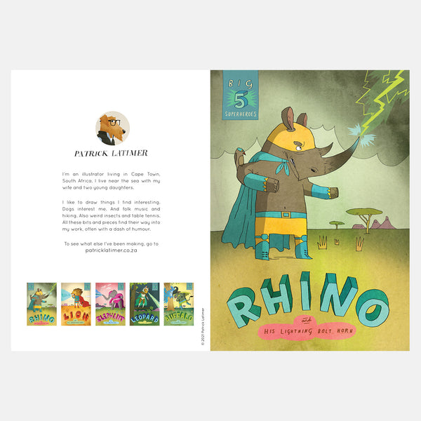 Big Five Superhero Card - Rhino