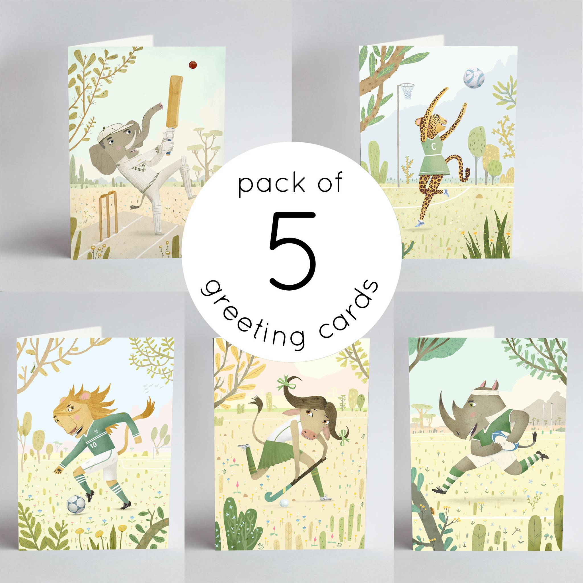 Sports Animals - Set of All Five