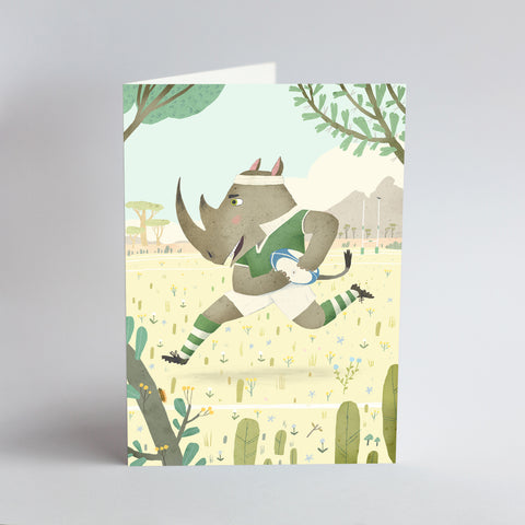 Rugby Rhino - Card