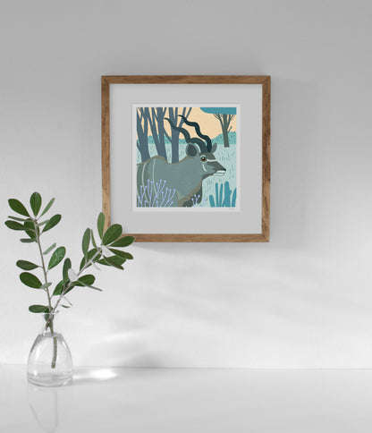 South African Animals (square) Kudu
